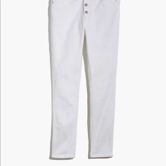 Madewell white 10” high-rise skinny crop jeans - Picture 4 of 7